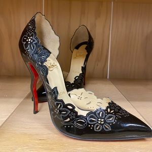 COPY - Christian Louboutin Beloved Laser-Cut Patent leather Pump